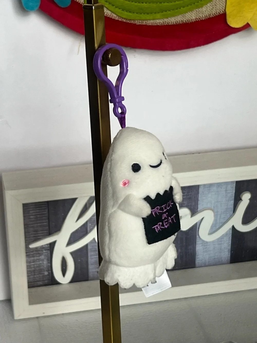 Plush Ghost Keychain 